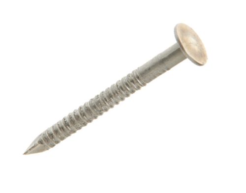 Threaded Nails, Stainless Steel 10 x 1-3/4" Each