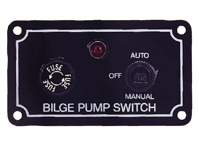 Switch Panel, for Bilge Pump 3-Way with Light