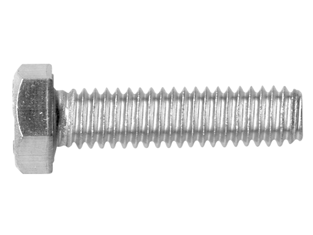 Hex Head Bolt, Stainless Steel A2 M10 x 100 Full-Thread