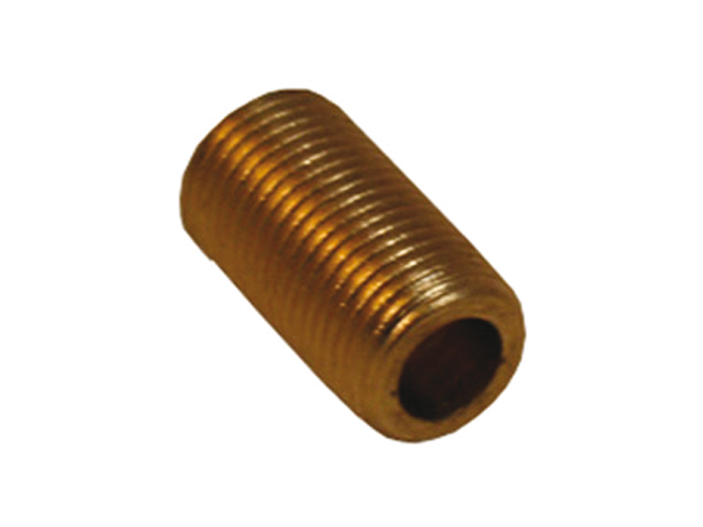 Pipe Nipple, Male Thread:3/8" Non-Tapered Brass