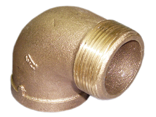 Elbow, Brass 1/2" Male Female 90º Non Tapered