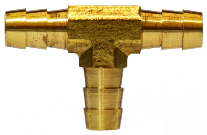 Tee, Hose Barbed Brass Male 1/2"