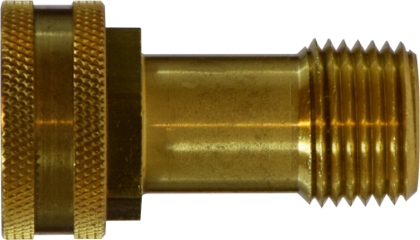 Adapter, Thread:Mal3/8" to SwivelMal Garden Hose Brass