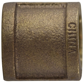 Coupling, 1" NPT Female Fem Tapered Bronze