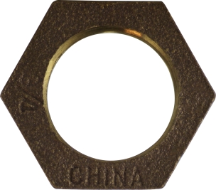 Lock Nut, Bronze 1/2Fem Thread