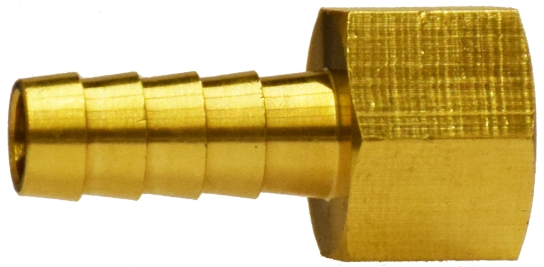 Hose Barb, Swivel Hose:3/8" Pipe:1/2" F Nut Brass