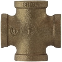 Cross, 1/2" NPT Brass