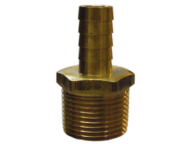 Hose Barb, Hose:1/8" Pipe:1/8Mpt Tapered Brass