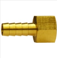 Hose Barb, Hose:3/8" Pipe:1/2Fpt Tapered Brass