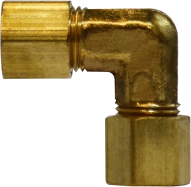 Elbow, Brass 2-Compression Fits 1/2"