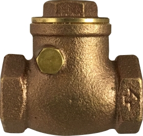 Check Valve, Swing 1" NPT Female Tapered Cast Bronze