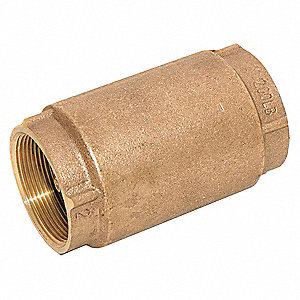 Check Valve, Spring 3/4" NPT Female Tapered Brass