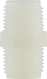 Pipe Nipple, Male Thread:1/2" HexNut-Tight Nylon