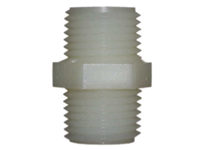 Pipe Nipple, Male Thread:1/4" HexNut-Tight Nylon