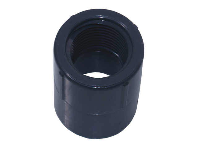 Coupling, PVC Female Thread:1/2 x 1/2