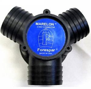 Y-Connector, Marelon 1.5" with Flange HYCF24