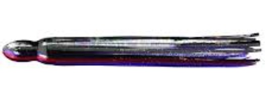 Lure Skirt 10" Black/Purple, Red Vein/Laser