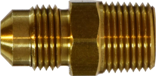 Connector Flare 1/4 x 1/4Mpt Brass