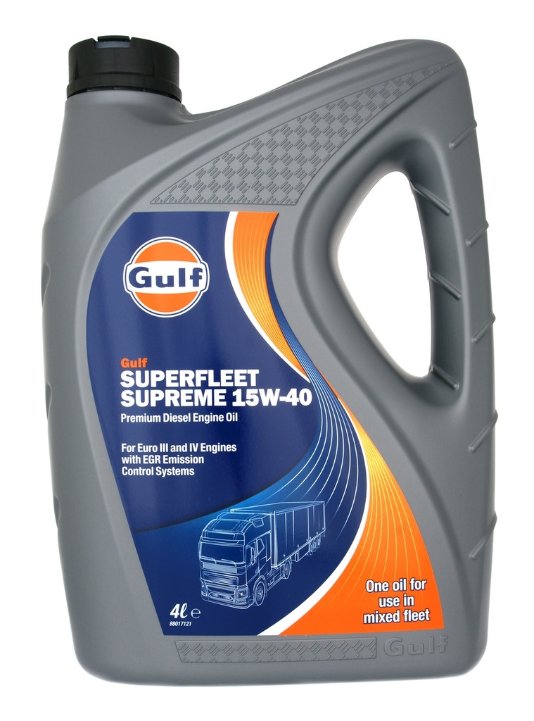 Motor Oil, SAE:15W-40 Superfleet Supreme 4Lt