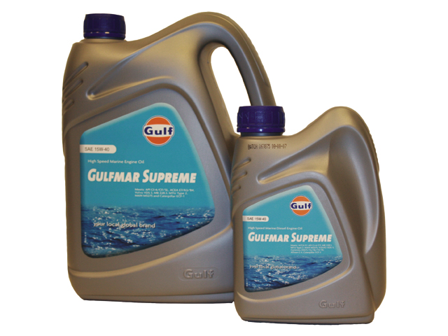 Motor Oil, SAE:15W-40 Gulfmar Supreme Diesel 1Lt