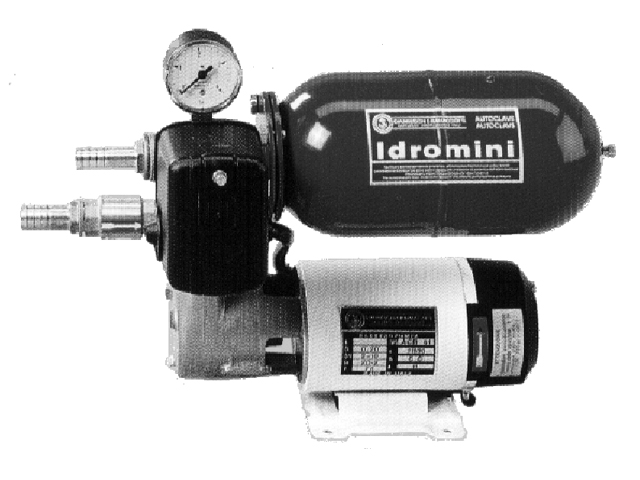 Water Pressure System, Idromini ACB61G Pump 24V 2L Tank Ports: 1/2"