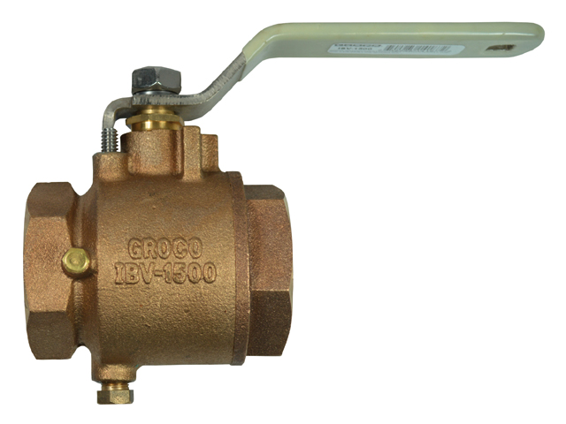 Ball Valve, Bronze IBV 1/4Fpt Full-Flow