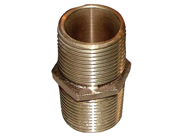 Pipe Nipple, Male Thread:2.5" HexNut-Tigh Bronze