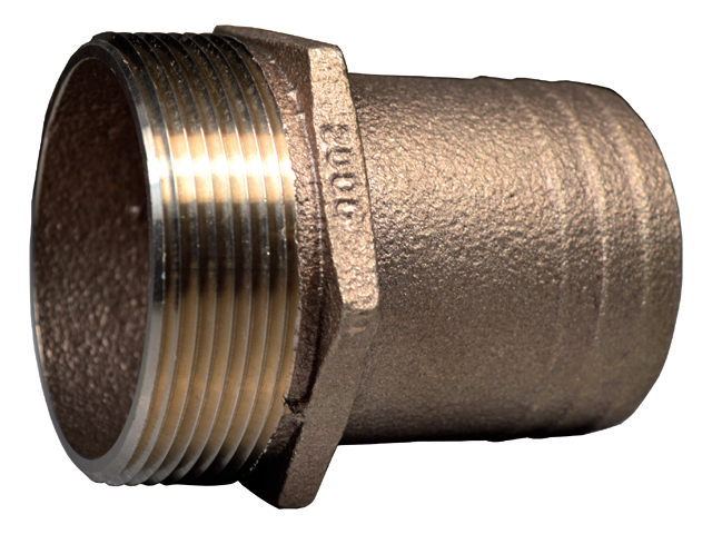 Hose Barb, Bronze PTH Hose: 2" Pipe:2"Mpt