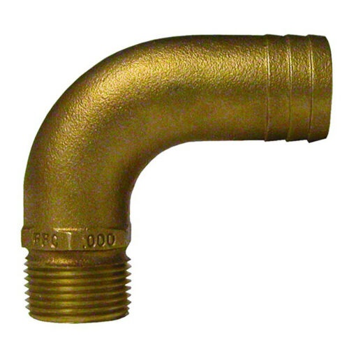 Elbow Thread Barb, Bronze FFC Pipe:1"Mpt Hose:1.25" 90º