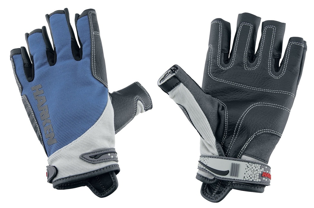 Gloves, Spectrum 3/4 Finger Junior Large Blue