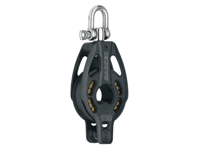 Block, Single 100mm Swivel Becket Maximum Line16mm