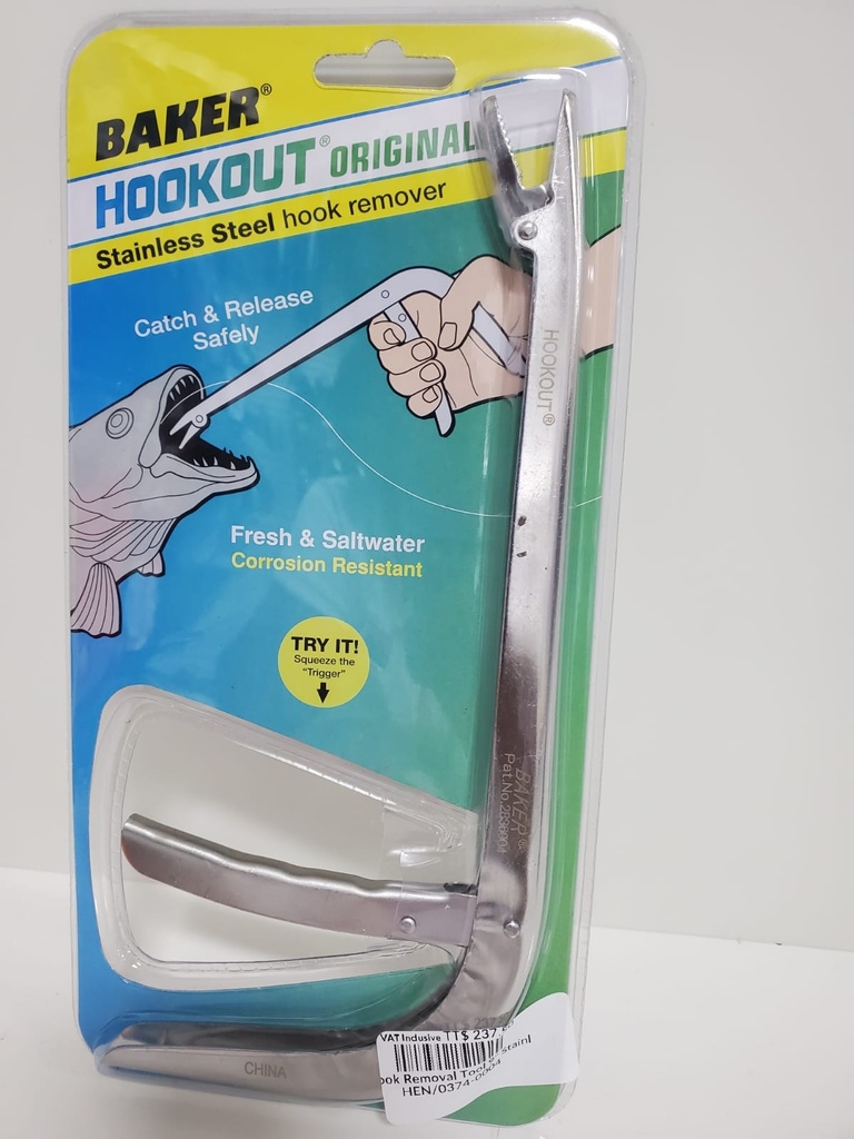 Hook Removal Tool 9" Stainless Steel