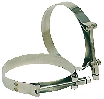 HoseClamp, T-Bolt Stainless Steel 56 to 65mm 2.5"