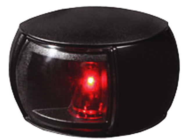 Navigation Light, Port 2NM 8-28V Vert Mount Black NaviLED