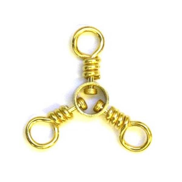 Swivel, 3-Way Brass Size 2