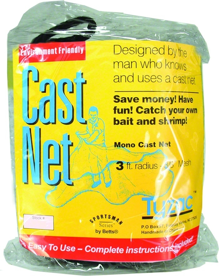 Cast Net, 3/8" Mesh Iron Weights Size 5'