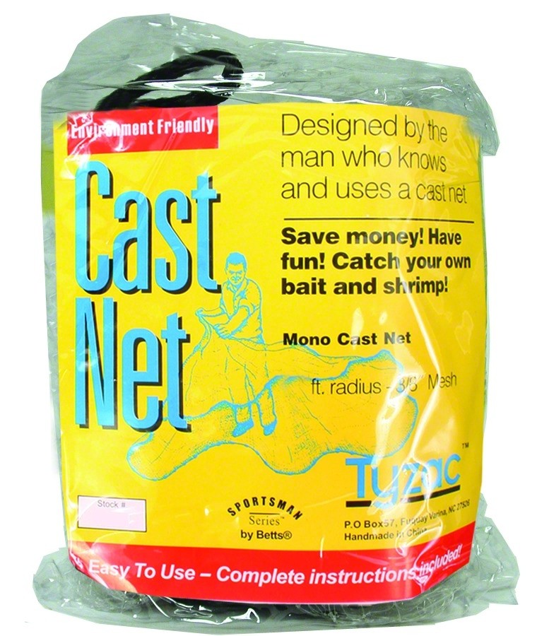 Cast Net, 3/8" Mesh Iron Weights Size 8'