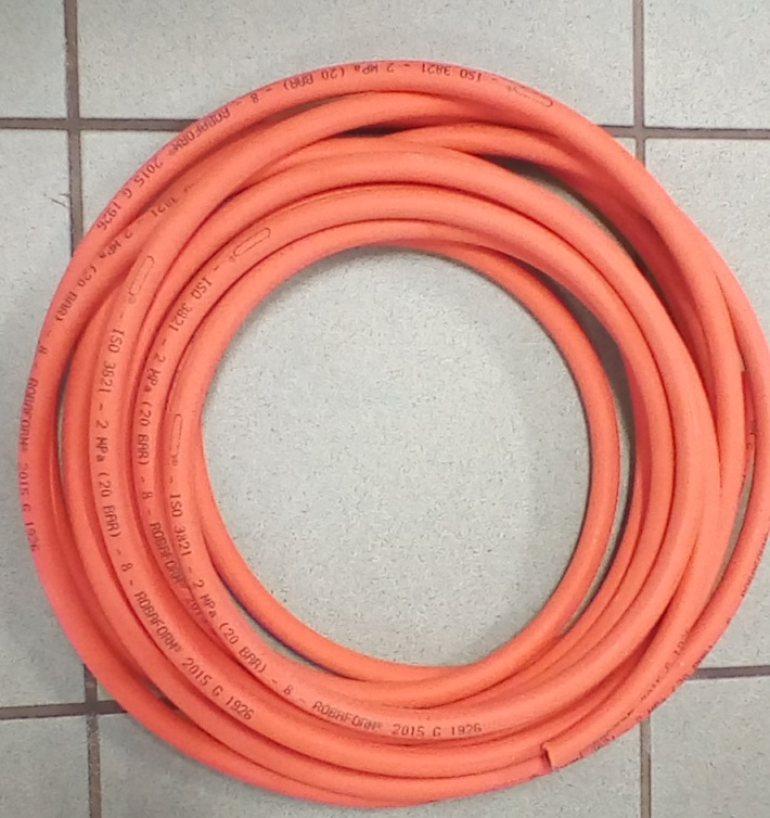 Hose, for Propane/Butane iØ:8 oØ:15mm EN559 per Foot