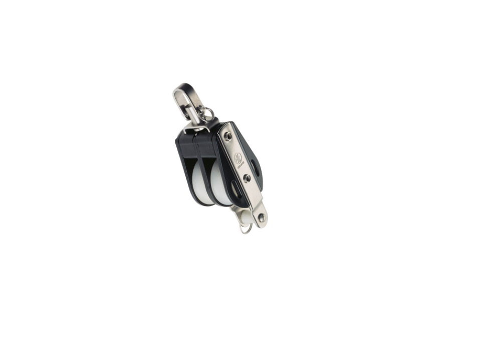 Block, Double with Swivel Becket for Rope:12mm