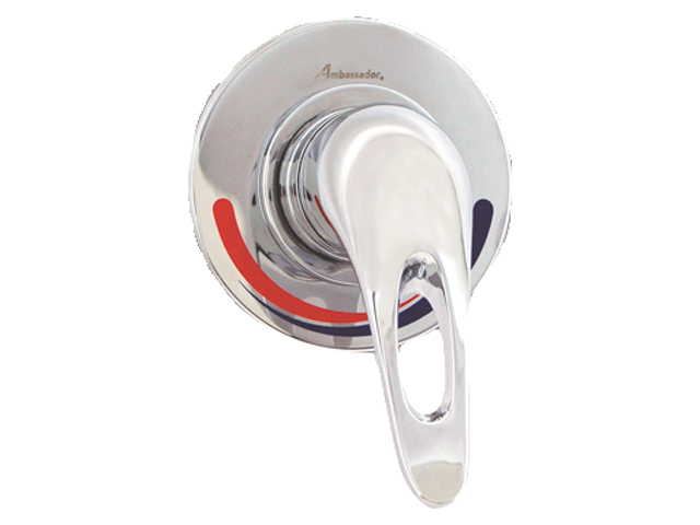 Shower Mixer, Single Handle Chrome Statis