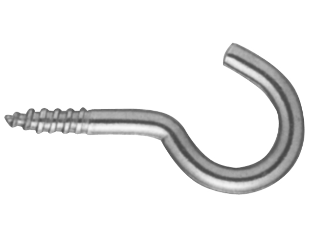 Screw Hook, Stainless Steel 3.5x50mm 5 Pack