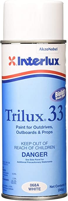 Antifouling, Trilux for Propeller & Drive White 12oz Aerosol