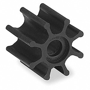 Impeller, Nitrile 8 Blade Ø2.56 Width 2" Ding-Drive#6