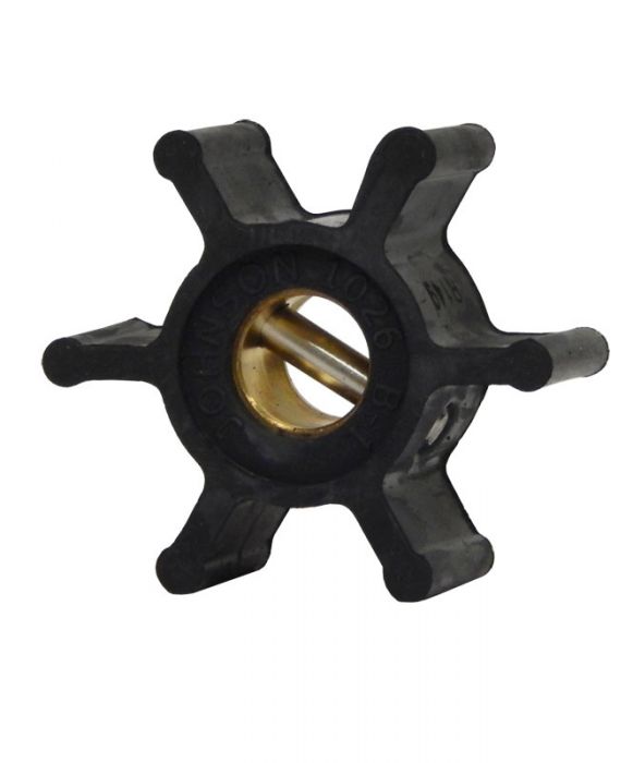 Impeller, Neoprene 6 Blade Ø2" Width 7/8" Pin-Drive#1or2