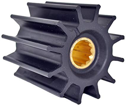 Impeller, Neoprene 12 Blade Ø3.75 Width 3.5" Splin Drive #F9