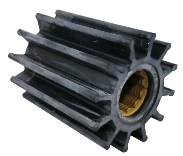 Impeller, Neoprene 12 Blade Ø2.56 Width 3.15" Splin Drive