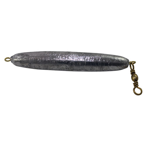 Lead, Cigar Trolling Sinker with Swivel 1oz