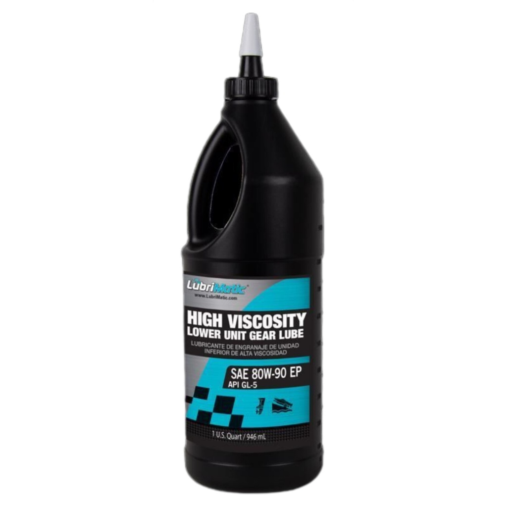 Gear Oil, Hi-Viscosity Lower Unit Lubricant SAE 80W-90 Quart