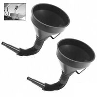 Funnel, Long Flexible with Stainless Steel Strainer & Handle