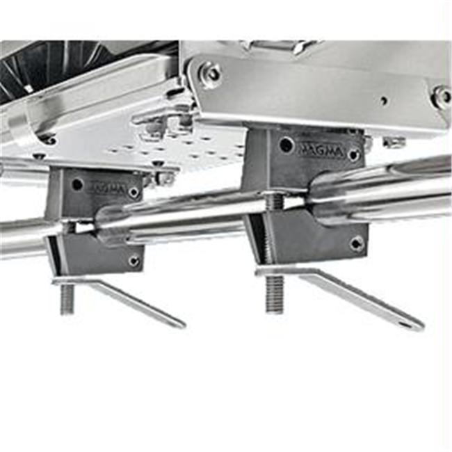 BBQ Mount, on-Rail:7/8to1" Dual Horizontal Round